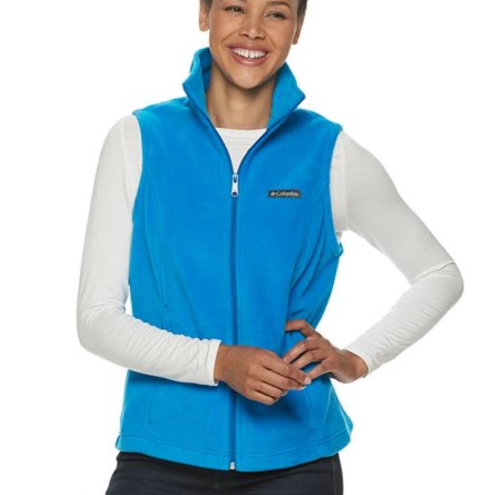 💙HP💙 Columbia Benton Springs Fathom Blue Fleece Vest S